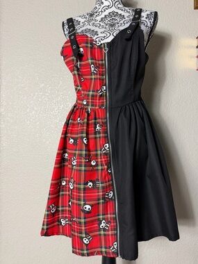 Skelanimals plaid split dress